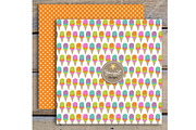 Ice Cream Digital Papers and Clipart, a Pattern Graphic by JennyL Designs (Thumbnail 3 of 5)
