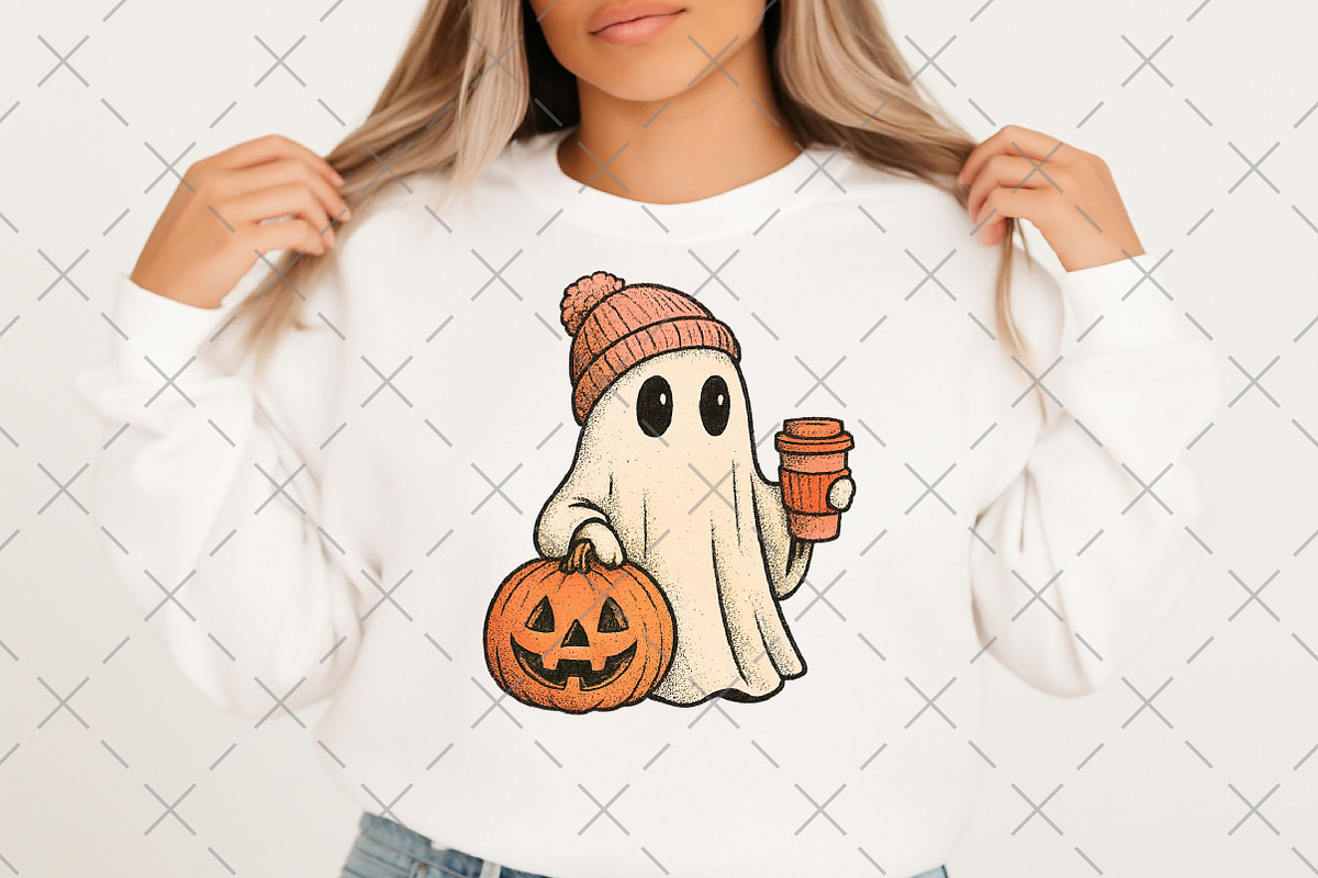 Halloween girl ghost Png, an Illustration by Craft Nest (Photo 2 of 6)