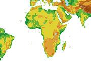 2x Physical World Maps, an Education Illustration by asantosg (Thumbnail 11 of 14)