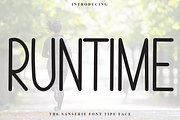 Runtime, a Sans Serif Font by FreshTypeINK (Thumbnail 1 of 8)