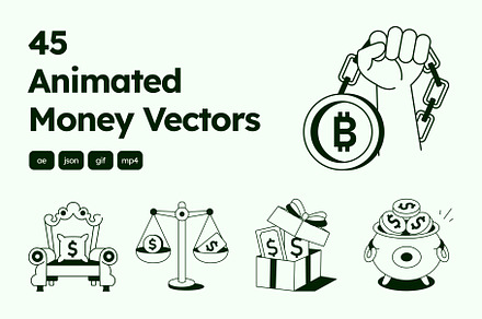 Animated Money Drawing, a Solid Icon by Vectors Market
