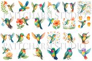 26 Hummingbird Clipart, an Animal Illustration by Pati Charm Studio (Thumbnail 2 of 8)