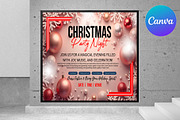 Christmas Party Flyer Canva Template, a Flyer Template by graphicforest (Thumbnail 1 of 3)