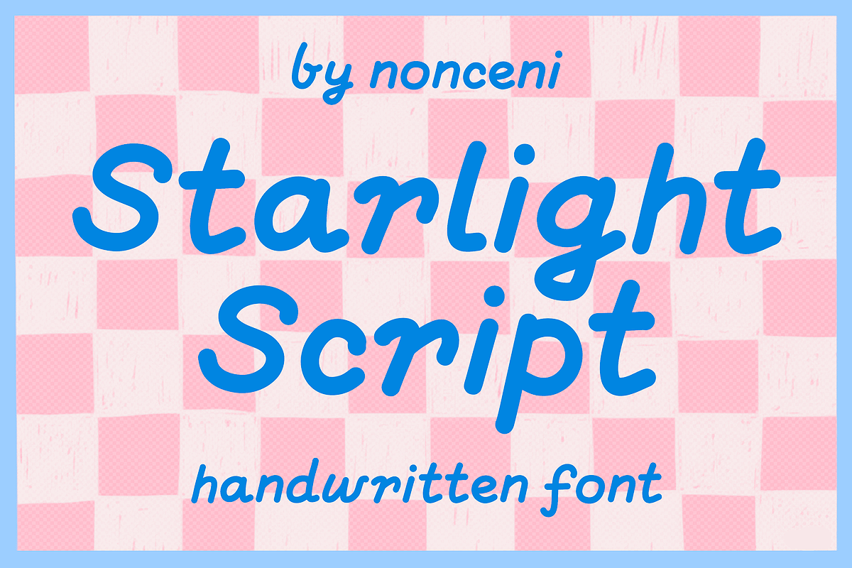 Starlight Script Handwritten Font, a Handwritten Font by Nonceni (Photo 1 of 13)