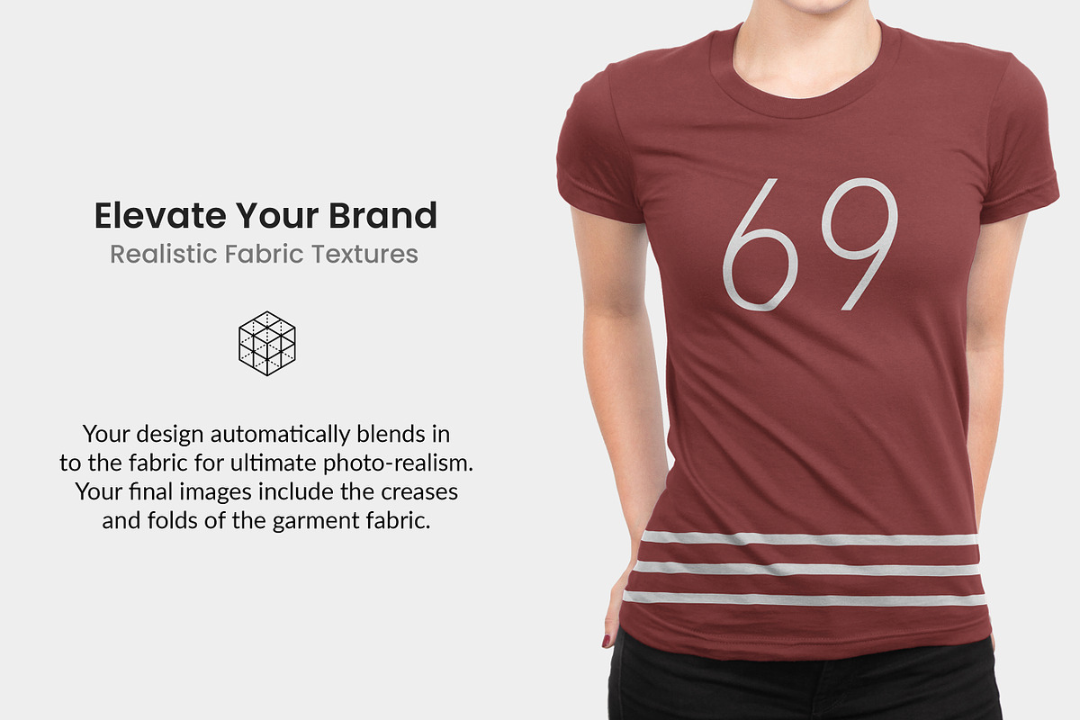 Women's T-Shirt Apparel Mockups, a Shirt Mockup by Photific (Photo 2 of 5)