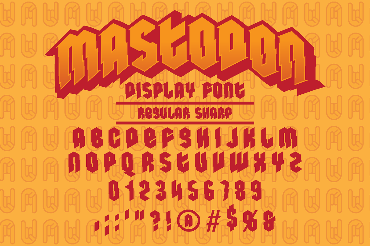Mastodon Display Font, a Serif Font by TriDub Design Co. (Photo 2 of 5)