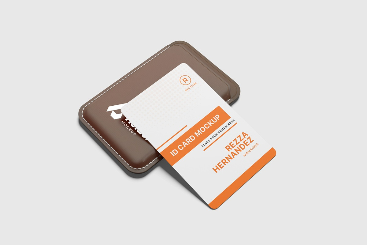 ID Card Mockup With Holder, a Product Mockup by AndikaGraphic (Photo 5 of 6)