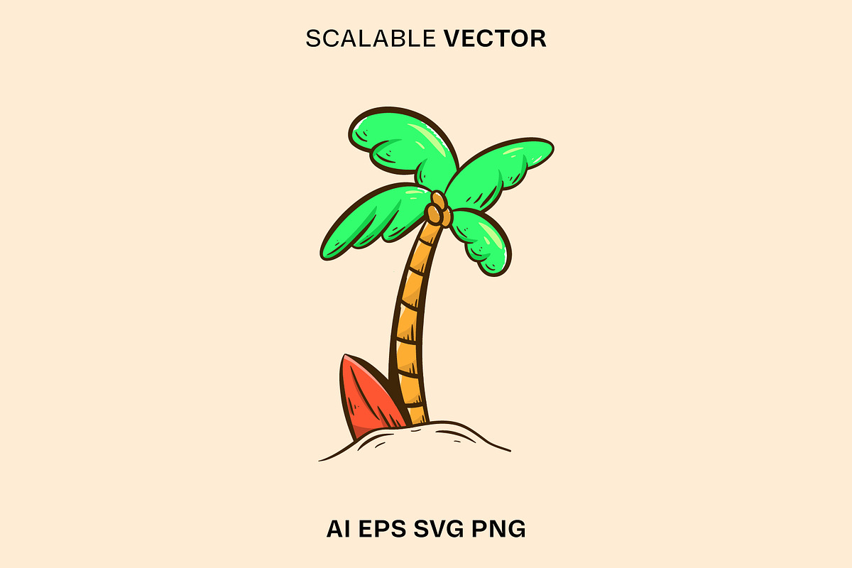 Summer Vector Illustration, an Illustration by TheTrueStroke (Photo 5 of 12)