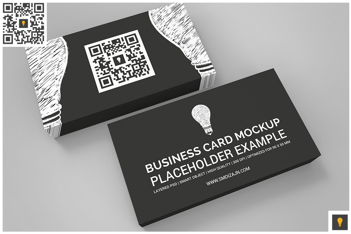 Business Card Mockup Set, a Print Template by Shocky Design Studio (Photo 3 of 6)