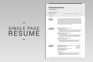 All In One Modern Resume Box V.2