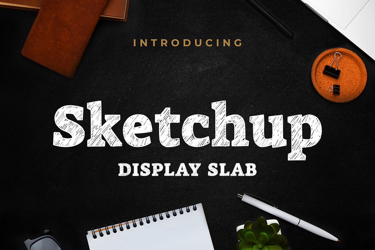Sketchup - Display Slab, a Slab Serif Font by Almarkhatype (Photo 1 of 10)