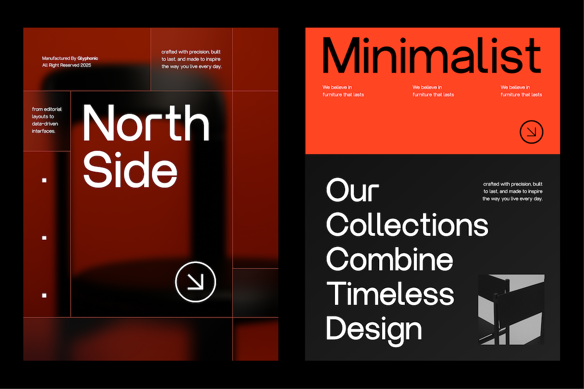 GC North Sans - Neo Modern Sans, a Sans Serif Font by Glyphonic (Photo 4 of 15)