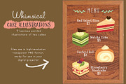 Cakes & Desserts Clip Art, a Food Illustration by Cynthia Arre (Thumbnail 2 of 4)