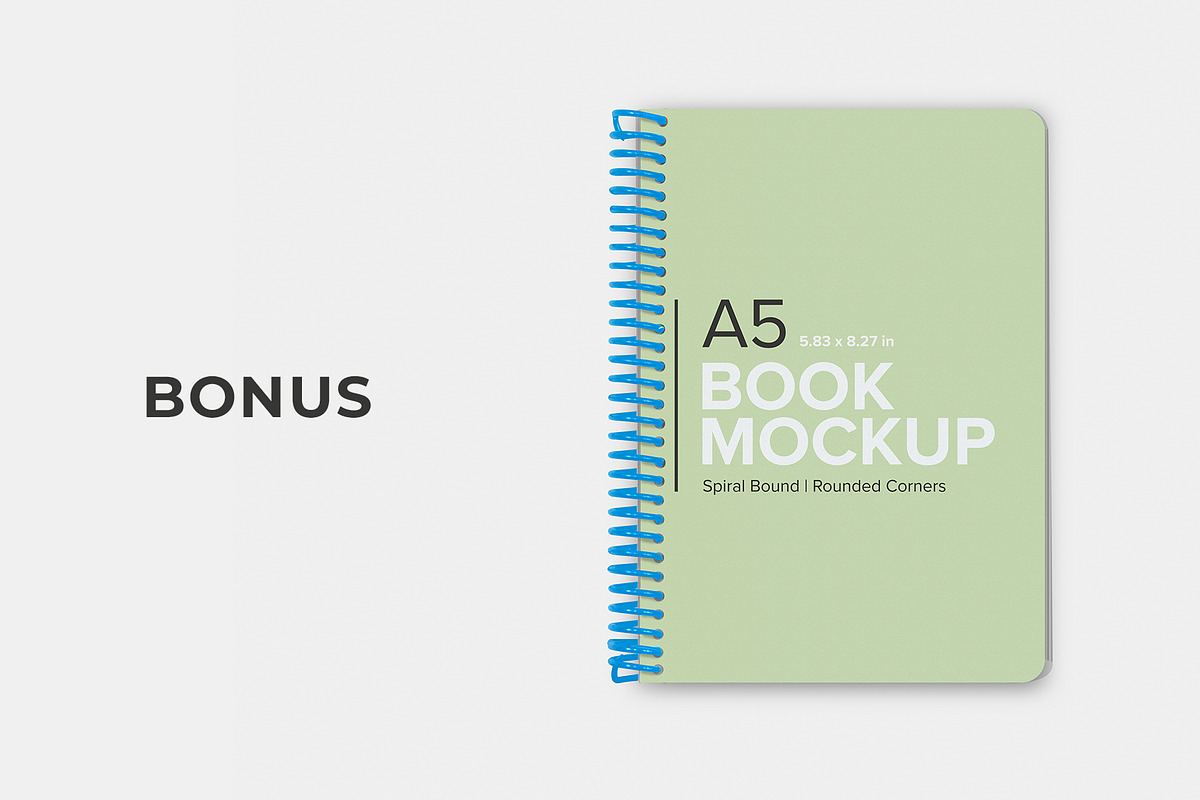 6x9 Spiral Bound Notebook Mockup, a Print Template by IFBdesign (Photo 7 of 7)