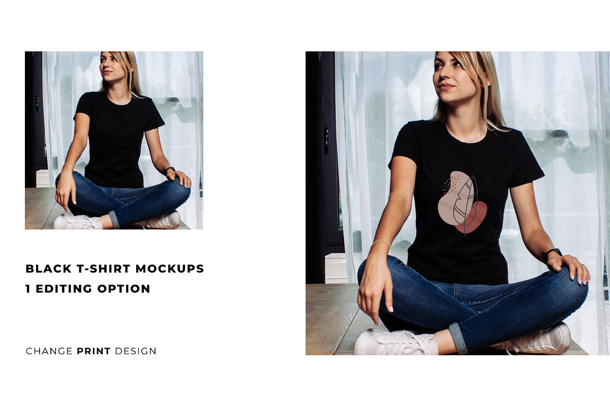 FEMALE T-SHIRT MOCKUP SET, a Shirt Mockup by TrendkeyMockups (Photo 6 of 7)