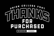 Union College a Sporty Display Font, a Sans Serif Font by Blankids Studio (Thumbnail 11 of 11)