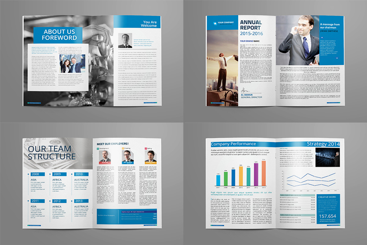 Clean Corporate Annual Report_V7, a Brochure Template by Layout Design (Photo 2 of 6)