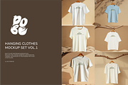 Hanging Clotes Mockup Set - Vol 1, a Shirt Mockup by DOBE Studio (Thumbnail 1 of 4)