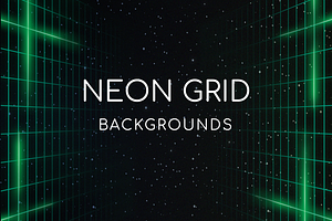 Neon Grid Backgrounds