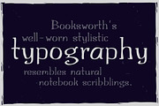 Booksworth - A Sketchbook Font, a Handwritten Font by Parker Creative (Thumbnail 5 of 8)