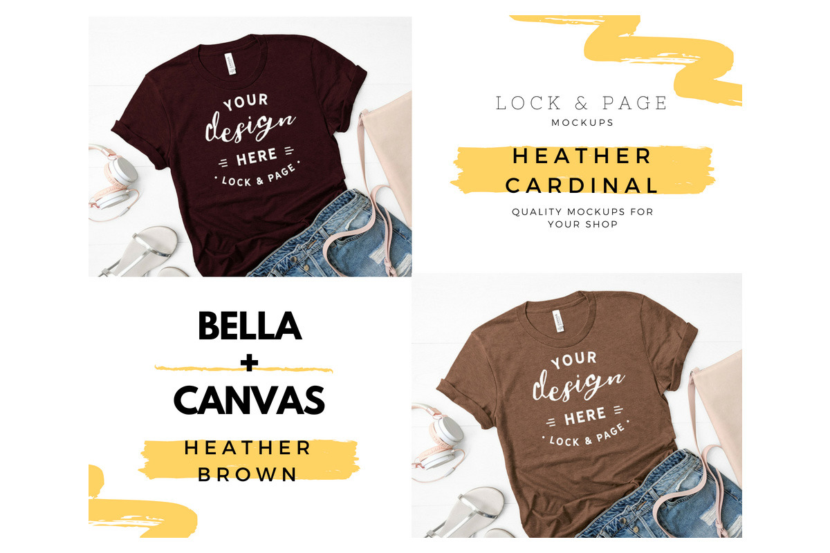 Bella Canvas 3001 Mega Bundle Mockup, a Shirt Mockup by lock and page (Photo 60 of 84)