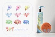 Watercolor Undersea world clipart, an Animal Illustration by GevelStudio (Thumbnail 3 of 10)