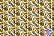 Golden Honey Bee Pattern, a Pattern Graphic by MISS CHATZ (Thumbnail 1 of 3)