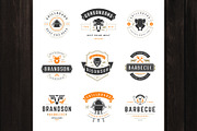 18 Barbecue Logos and Badges, a Branding & Logo Template by Vasya Kobelev (Thumbnail 4 of 14)