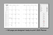 2025 Weekly Planner for InDesign-UK, a Brochure Template by StudioWorks (Thumbnail 3 of 3)