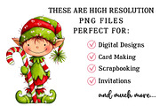 Whimsical Christmas Elf Clipart, an Illustration by OK Design (Thumbnail 5 of 6)