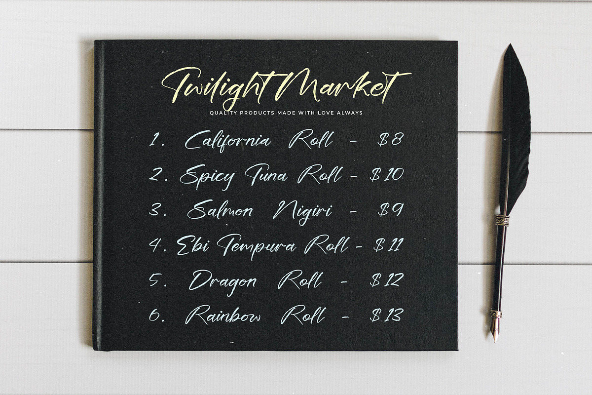 Italian Tempesta Handbrush Script, a Script Font by stylishtype.co (Photo 12 of 15)