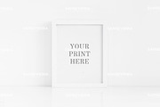 8x10 white frame mock up 12x16 4:5, a Print Template by Grace White (Thumbnail 1 of 4)