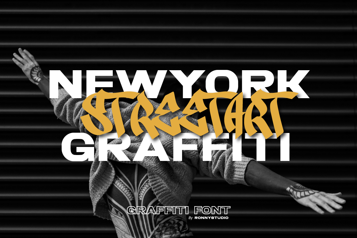 Suctenss Urban Graffiti Font, a Blackletter Font by Ronny Studio (Photo 2 of 9)