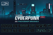 Dynamic Cyberpunk Brushes v2, a Brush Add-On by Mohamed Saber (Thumbnail 1 of 5)