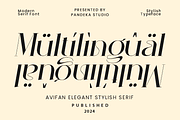 Avifan - Elegant Serif Font, a Serif Font by Pandeka Studio (Thumbnail 12 of 12)