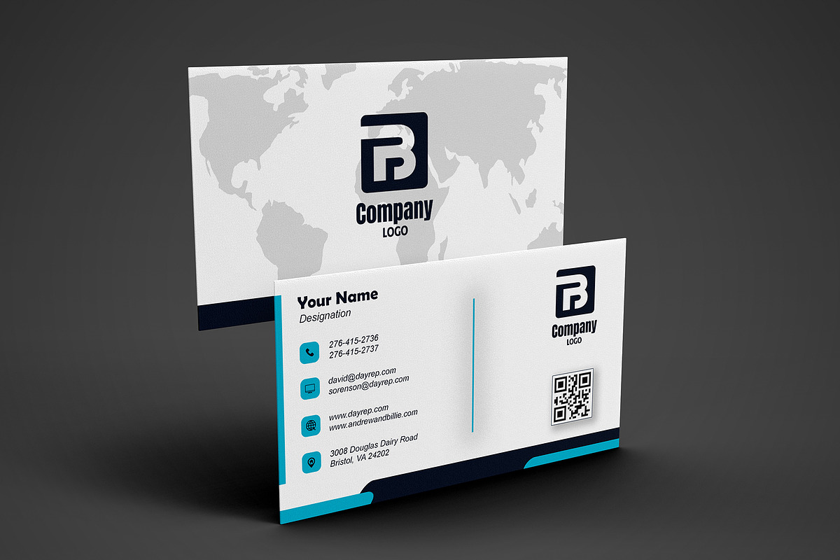 General Use Business Card PSD Template preview 3