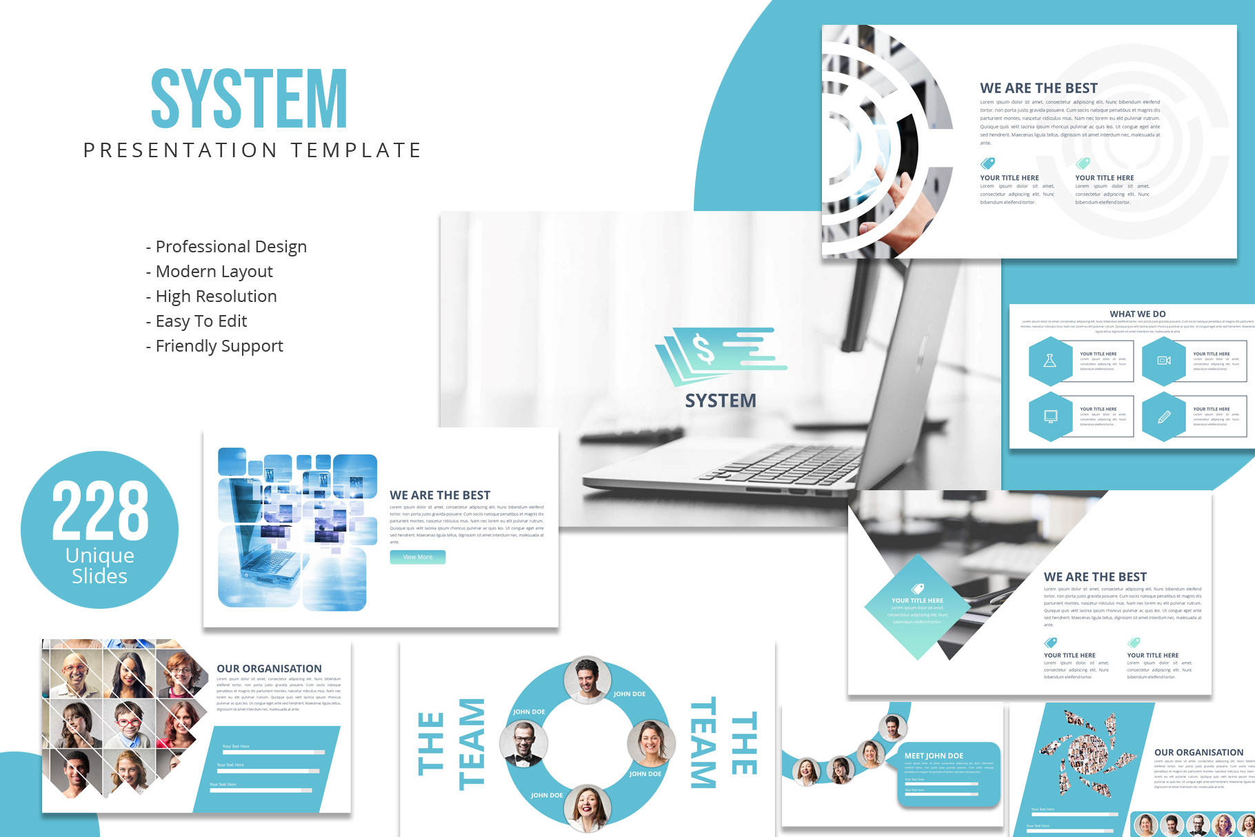 System Google Slides Template, a Presentation Template by Creative Slides