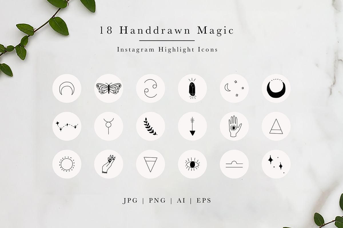 Instagram Highlight Icons Magic, a Social Media Template by Irene Florentina Design (Photo 2 of 4)