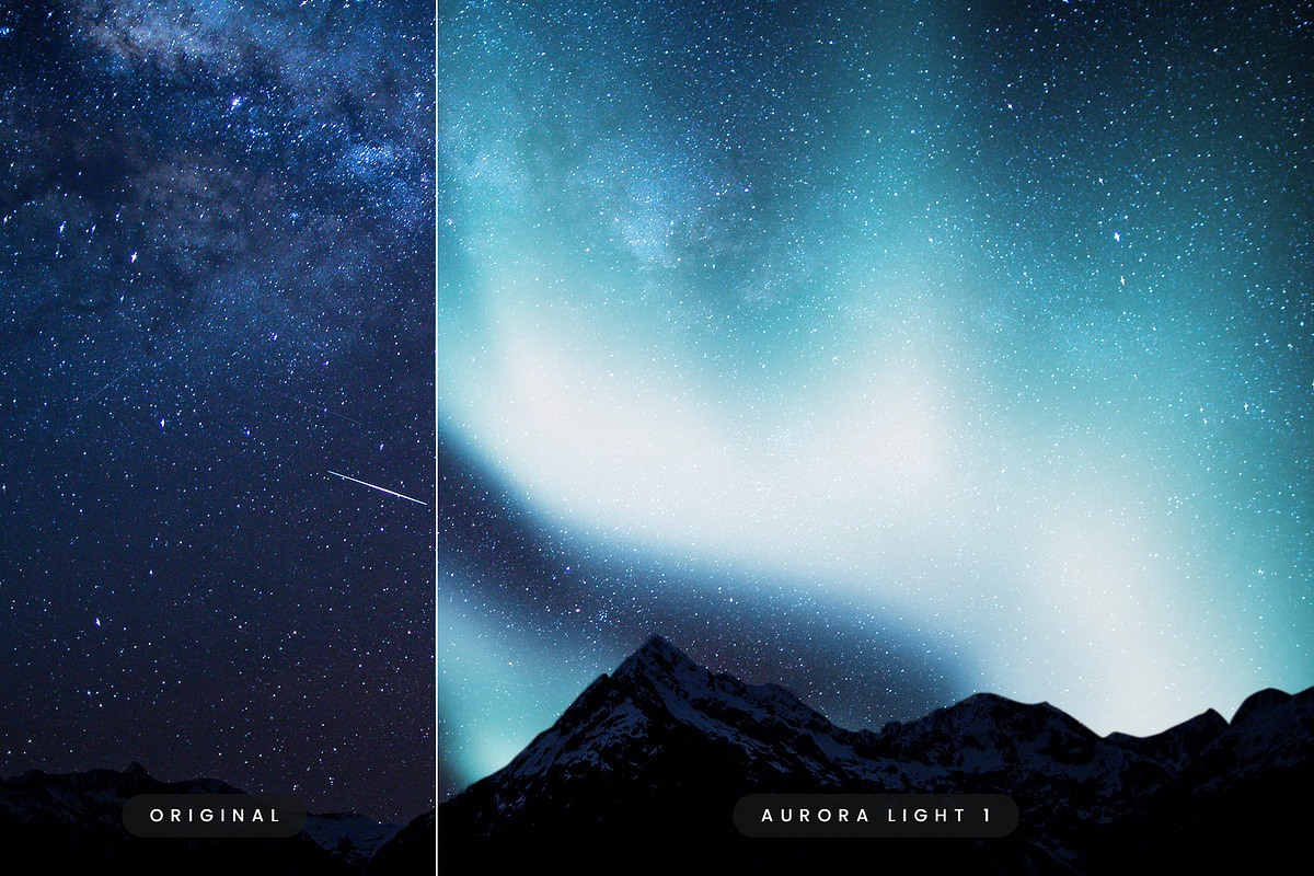 Aurora Borealis Overlays & Brushes, a Texture Graphic by Aurora Graphics (Photo 2 of 6)