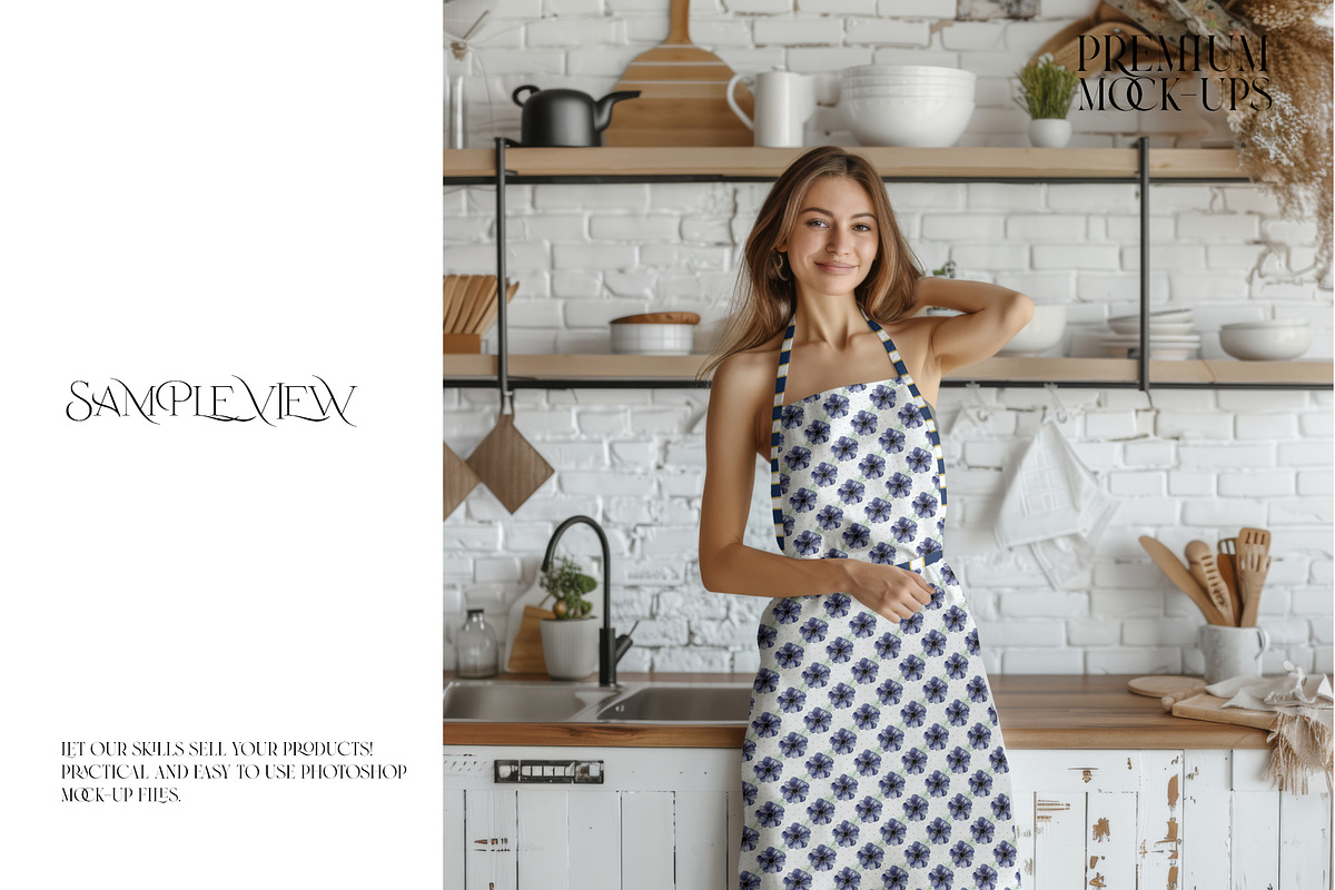 Kitchen Apron Mockups, a Household Mockup by mock-ups (Photo 6 of 12)