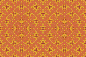 Flowers Motif Seamless Pattern, a Pattern Graphic by Mightyfire