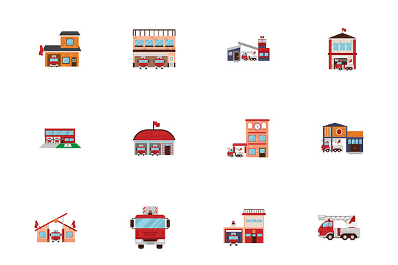 Fire Station & Rescue Vehicle Set preview 2