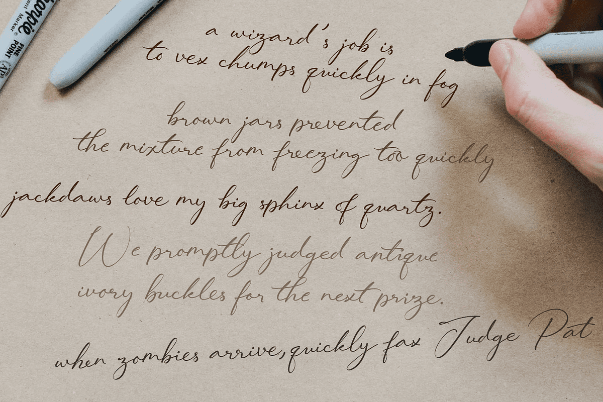 Lovely Hydrillas Font, a Script Font by Letterhanna Studio (Photo 19 of 20)