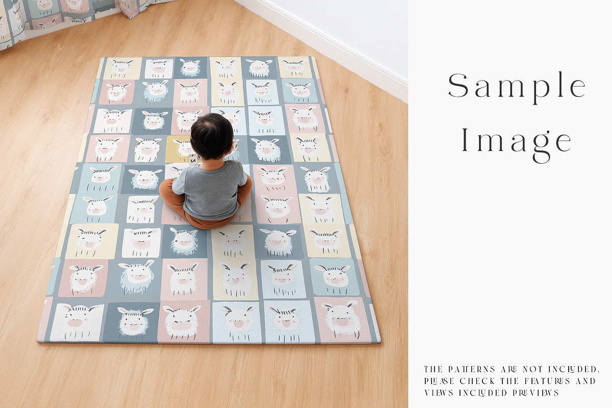 Baby Playmat Mockups 2 Shapes, a Product Mockup by mock-ups (Photo 34 of 50)