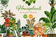Home Decor Bundle. Watercolor set, an Object Graphic by JuliaBadeeva (Thumbnail 15 of 21)