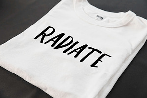 Radiate - All Caps Brush Font