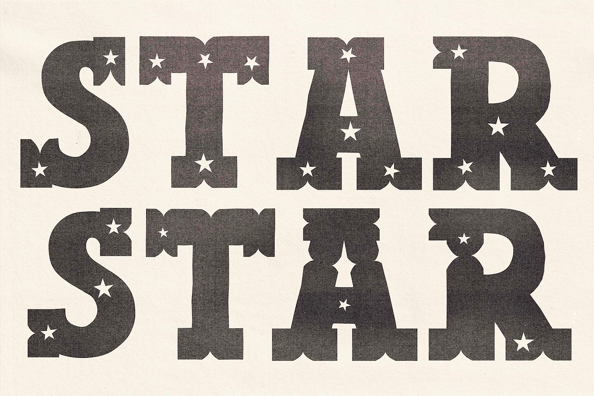 ShowBill Hand Drawn Western Font, a Slab Serif Font by Madeline ODonoghue Design (Photo 7 of 10)
