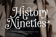 History Nineties Font, a Serif Font by HansCo Studio (Thumbnail 1 of 11)