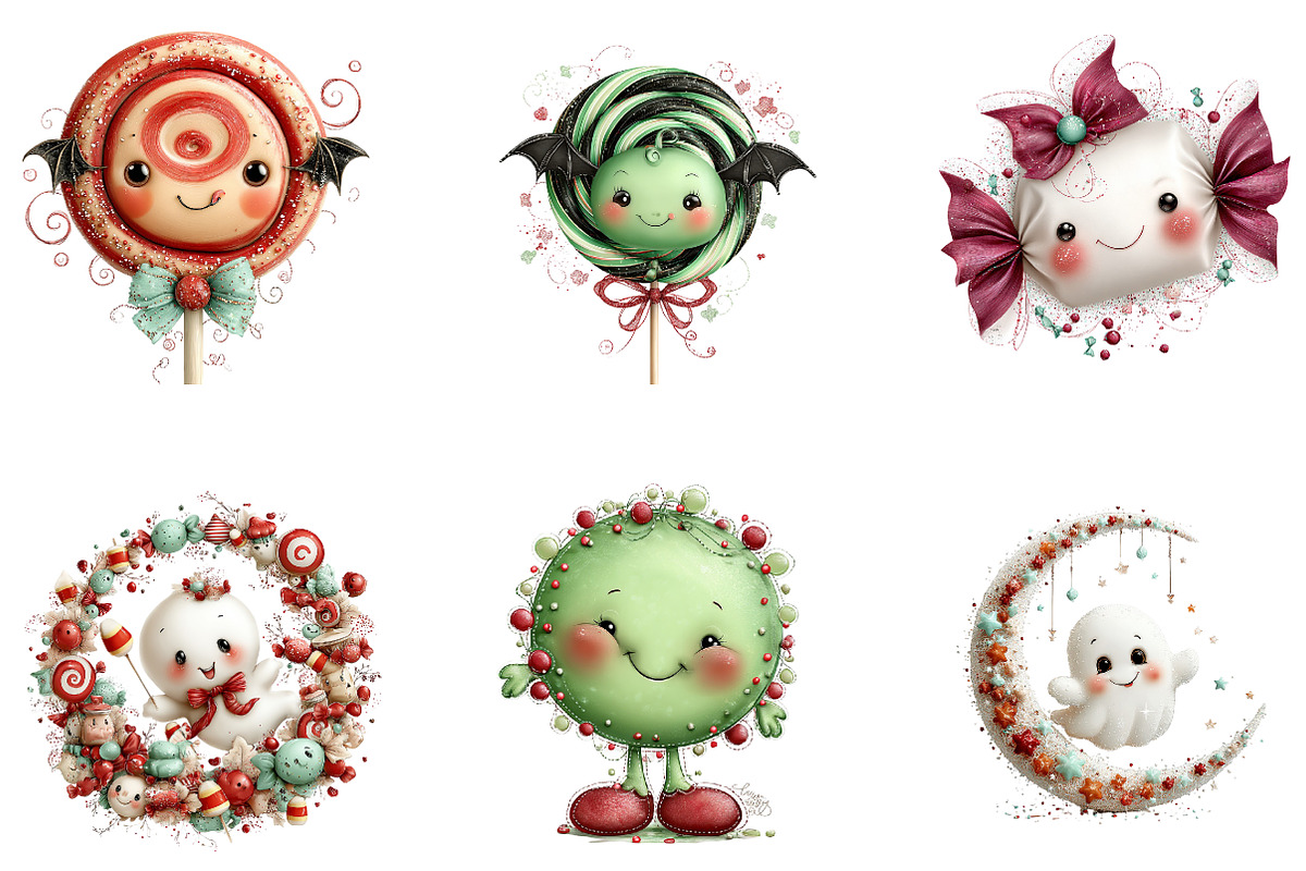 Halloween Candy Clipart, a Seasonal Illustration by CreationArt (Photo 4 of 5)