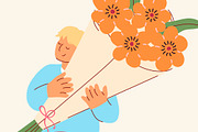 Love in the Air Romantic Vector Kit, a Person Illustration by Volha Studio (Thumbnail 8 of 11)